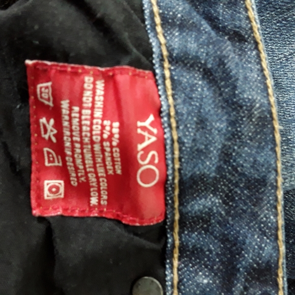 Yaso button fly flare jeans size 27 - Picture 8 of 10